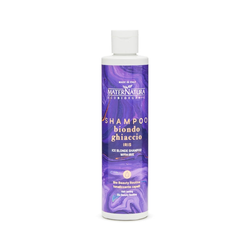 Shampoo tonalizzante capelli biondo ghiaccio all’Iris Maternatura