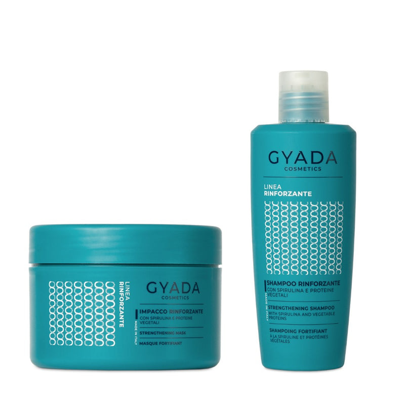 Set Rinforzante capelli Spirulina Shampoo & Impacco Gyada Cosmetics