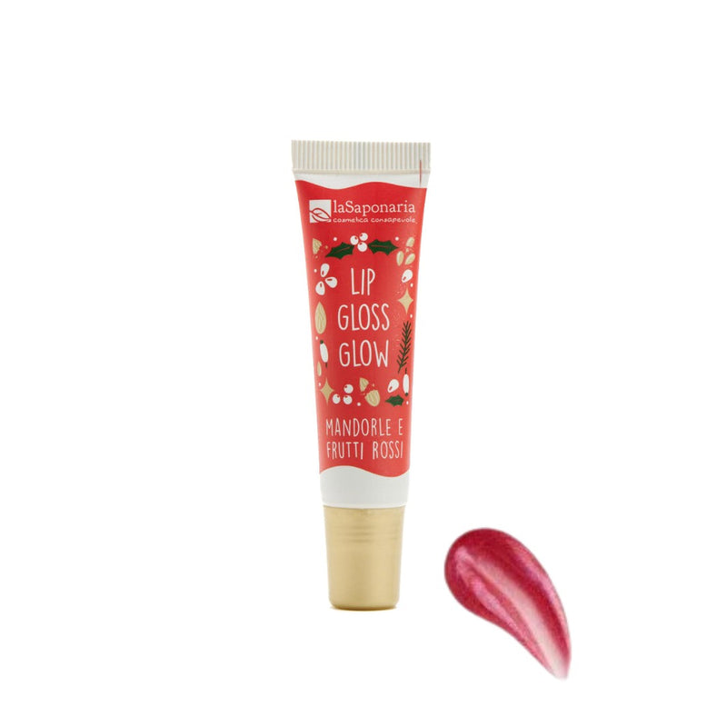 Lip Gloss Glow Mandorle e Frutti Rossi La Saponaria