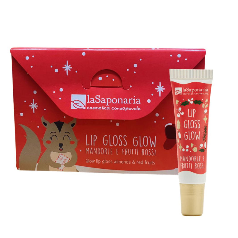 Lip Gloss Glow Mandorle e Frutti Rossi La Saponaria