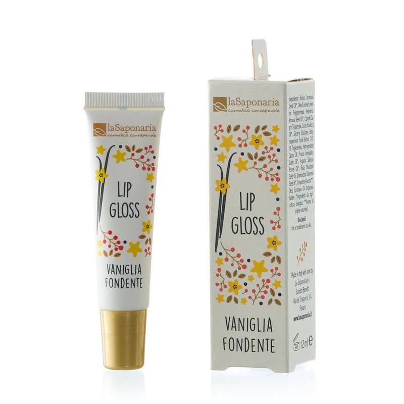 Lip Gloss Trasparente Vaniglia e Fondente La Saponaria