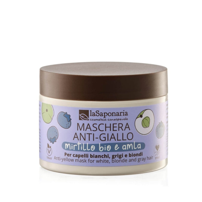 Maschera Capelli Anti Giallo Mirtillo e Amla La Saponaria