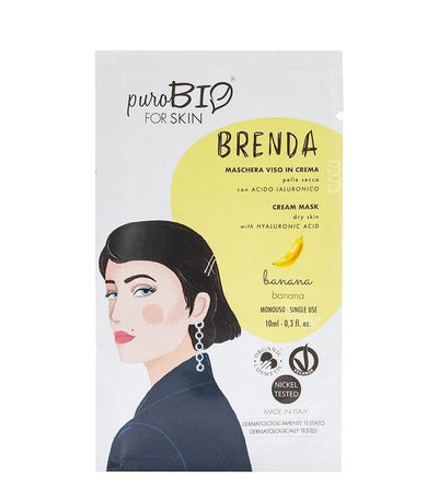 Maschera viso Brenda Pelle secca PuroBio Cosmetics Maschera Viso Purobio Cosmetics Banana 